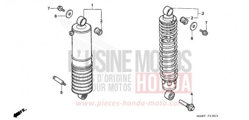 KISSEN, HINTEN GL1500SEV de 1997